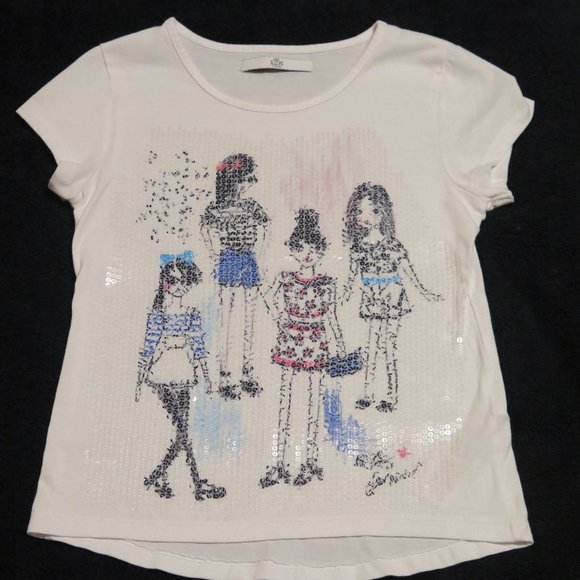 MARKS & SPENCER 🇬🇧 - 7-8 years Sequin T-shirt - Picture 1 of 5